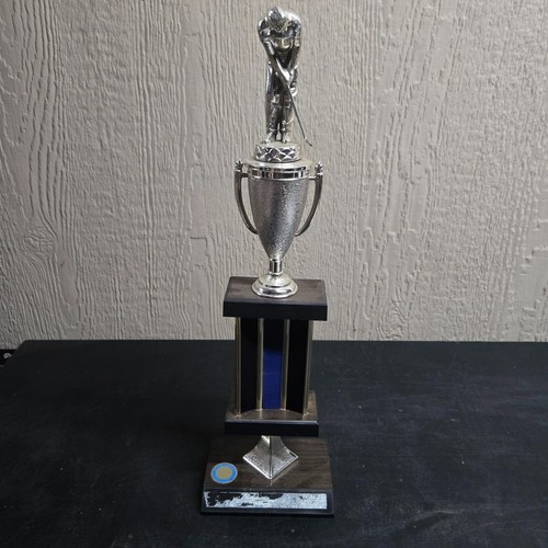Trofeo golfista scamosciato